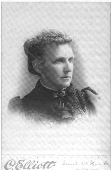 For Charlotte Avery Shurtleff, widowed for the second time, these were difficult years. Photo taken circa 1885-90 in Stockton, California.