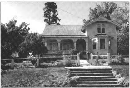 The Shurtleffs' house on Piety Hill in Nevada city where Charlotte, her two daughters, and young son, Roy, lived until evicted by Roy's older half-sisters soon after their father's death. Photo by Roy's son, Gene, in 1963.