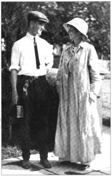 Roy Shurtleff and Hazle Lawton in Nevada City, 1912