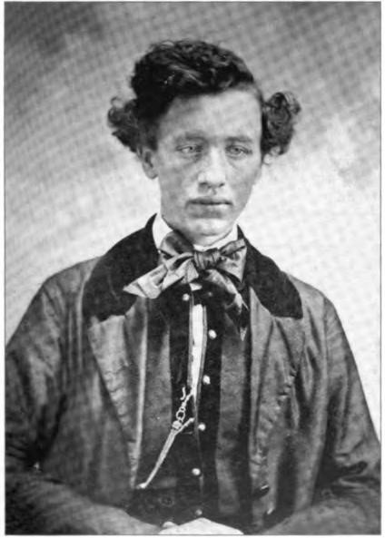 The only known picture of Samuel as a young man delivered to Roy in a tiny gold locket—see Roy's notation above.