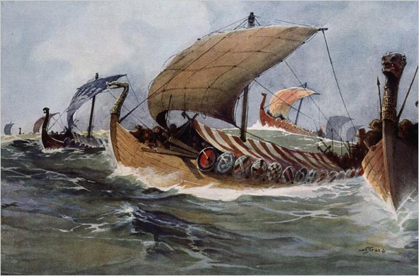 Viking longships