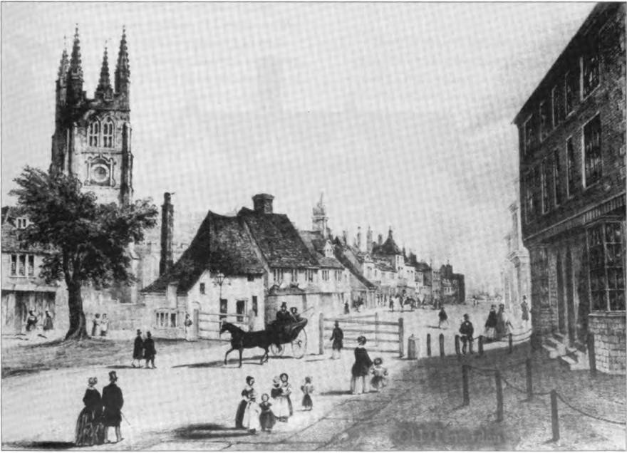 Tenterden, England—the early home of Maria Louisa's family, located in the most southeastern portion of England in Kent County near the small coastal burrough of Rye.