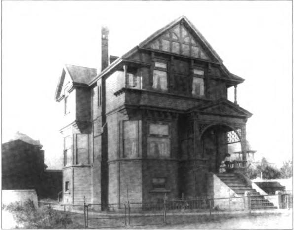 The Lawton family home at 2211 Durant Avenue, Berkeley, California, where all six of Frank and Fannie's children grew up.