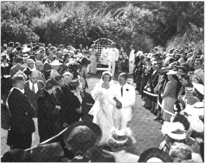 Nancy and Willard Miller were married in a beautiful outdoor wedding at the family ranch in Martinez, 1940.