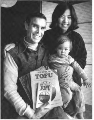 Bill, Akiko and Joey displaying the first and most popular of their many books, circa 1988.
