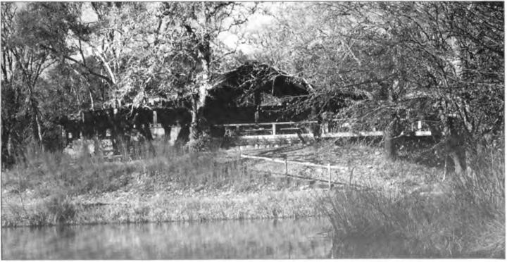 The ranch house on its own private lake, 11600 Chalk Hill Road, Healdsburg, circa 1974
