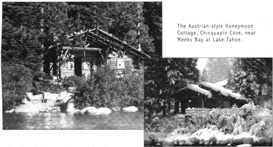 The Austrian-style Honeymoon Cottage, Chinquapin Cove, near Meeks Bay at Lake Tahoe.