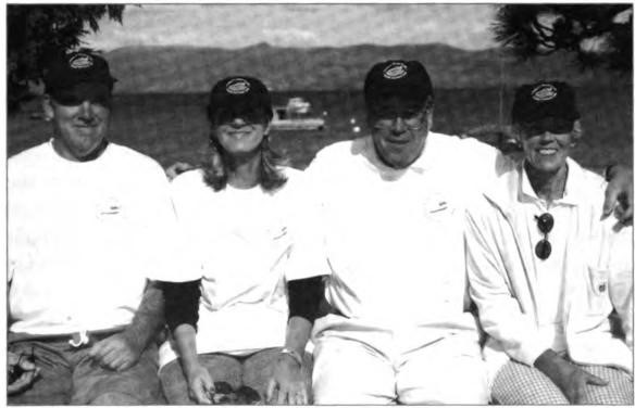 Willard and Nancy's four children: Roy, Nancy, Steve and Sandy, Tahoe 1999.