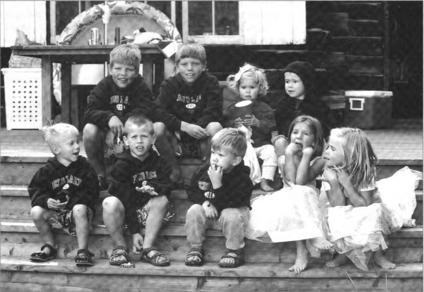 Nancy and Willard's great-grandchildren. The Millers, the Hollens, and the Dettlingers