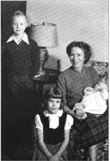 Rose with Bob, Kathie and Christine, circa 1950.