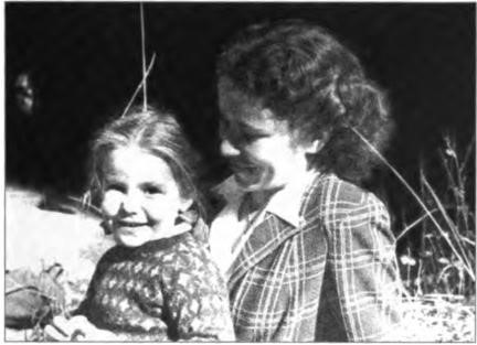 Rose with Kathie, circa 1947.