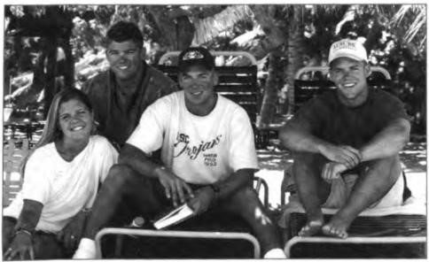 Steve and Terry Miller's kids: (left to right) Laurie, Steve, Jr., Scott, and Kevin, mid-1990s.