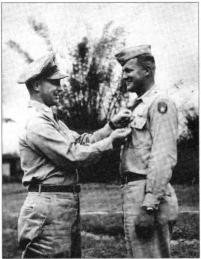 Willard was awarded the Distinguished Flying Cross for his heroics flying "The Hump" in World War II, 7 January 1945.