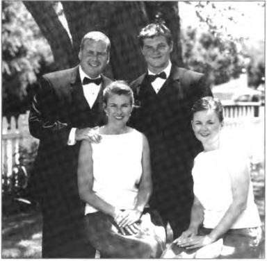 The four (Gryboski) children of Bonnie G. Meyer. Left to right: Robert, Elena, David, and Melanie, on 3 June 2000, at the wedding of Rob and Donna Vaccariello, Southampton, New York.