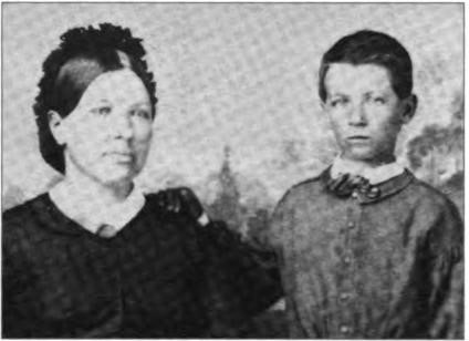 Frank Reanier, the only child of Maria Louisa (Avery) Reanier. Probably taken in Ohio in 1862 when Frank was about six and Maria Louisa about 38.