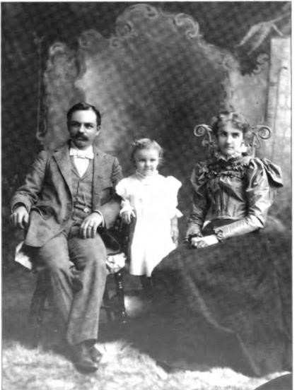 Herbert and Jessie with their first child, Roland Harmon Martin, circa 1896.
