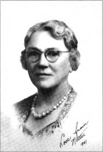 Nettie in Berkeley in 1941 when she was 61 and still at the university. She worked for 35 years at UC Berkeley, ultimately as assistant to the dean in the civil engineering department.