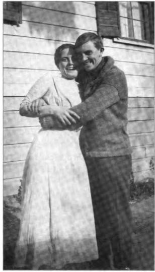 Bertha and Roland Martin in 1919 or 1920, about the time of their marriage.