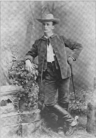 Birney Seymour in Texas, circa 1885. He was a head¬strong young man who ran away from home hoping one day to become a cowboy.
