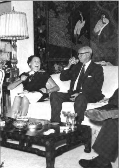 Ilda and Harry at the prestigious Bohemian Club in San Francisco celebrating the 50th anniversary of George and Eleanor Smith. Harry had been best man at their wedding in 1913.