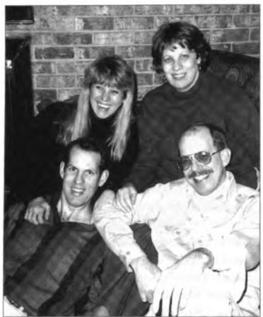 Jean and Chuck Parker's family: Stephanie, Laurie, David, and Charles, 1992.