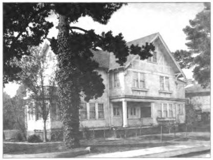 Win and Birney's spacious three-story home at 2844 Woolsey Street in Berkeley in the early 1920s.