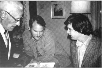 Harry Peet and his two grandsons, lames Lawton Kelly and William De Loss Love III, circa 1972.