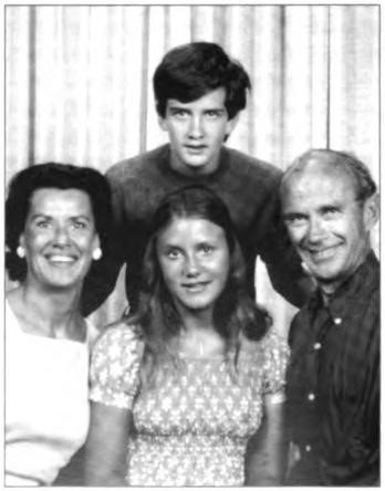 The Loves, Mardy and Bill, together with young Bill and Barby, circa 1972.