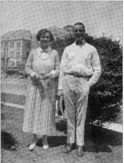 May Spaulding, Billie to her many friends, met Don in Billie's hometown of Colusa where Don was working as a mechanic. On 6 July 1922 Billie and Don were married at Roy and Hazle Shurtleff's house at 372 Euclid Avenue near Lake Merrit in Oakland. Circa 1922.