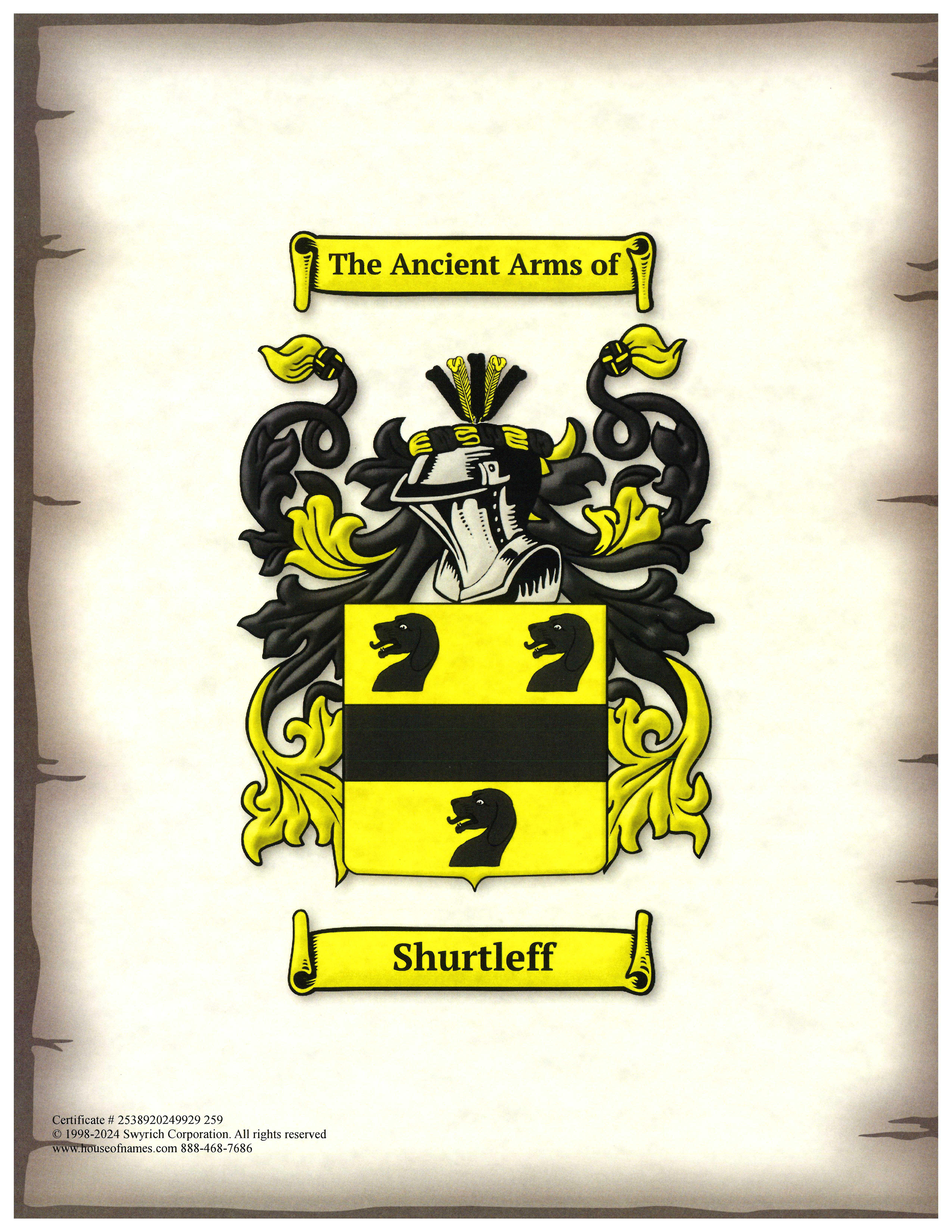 Shurtleff Family Crest